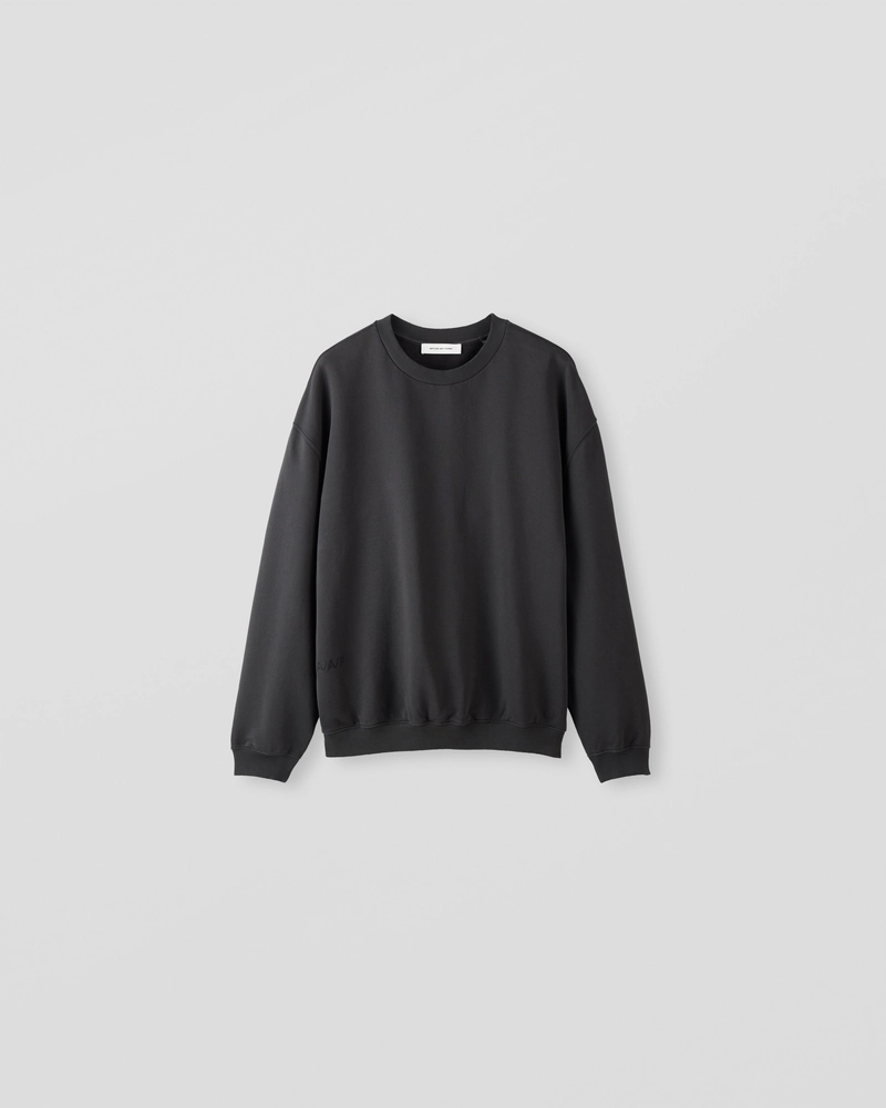 Image of NM1-2 Oversized Crewneck Sweater Charcoal