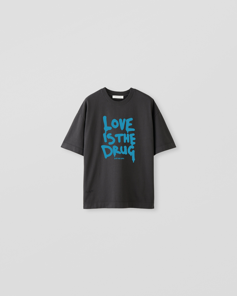 Image of LM1-4 Oversized T-Shirt Charcoal [Love is the Drug]