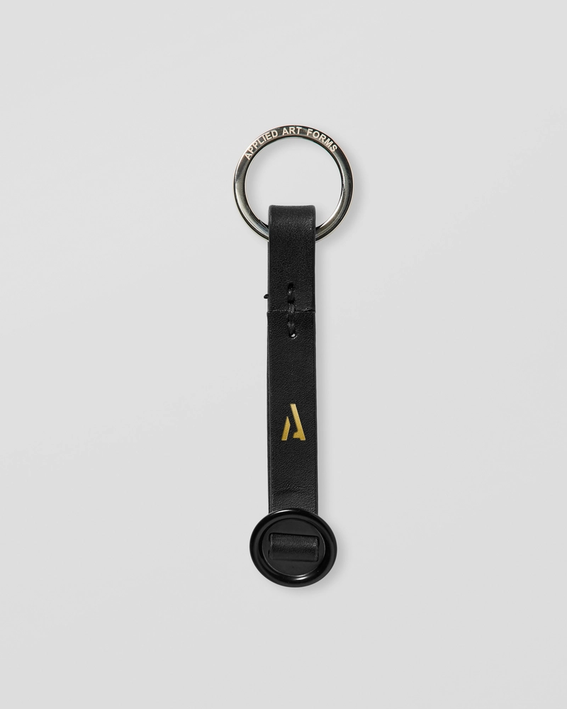 Image of FU3-3 Key Ring 'Button' Black