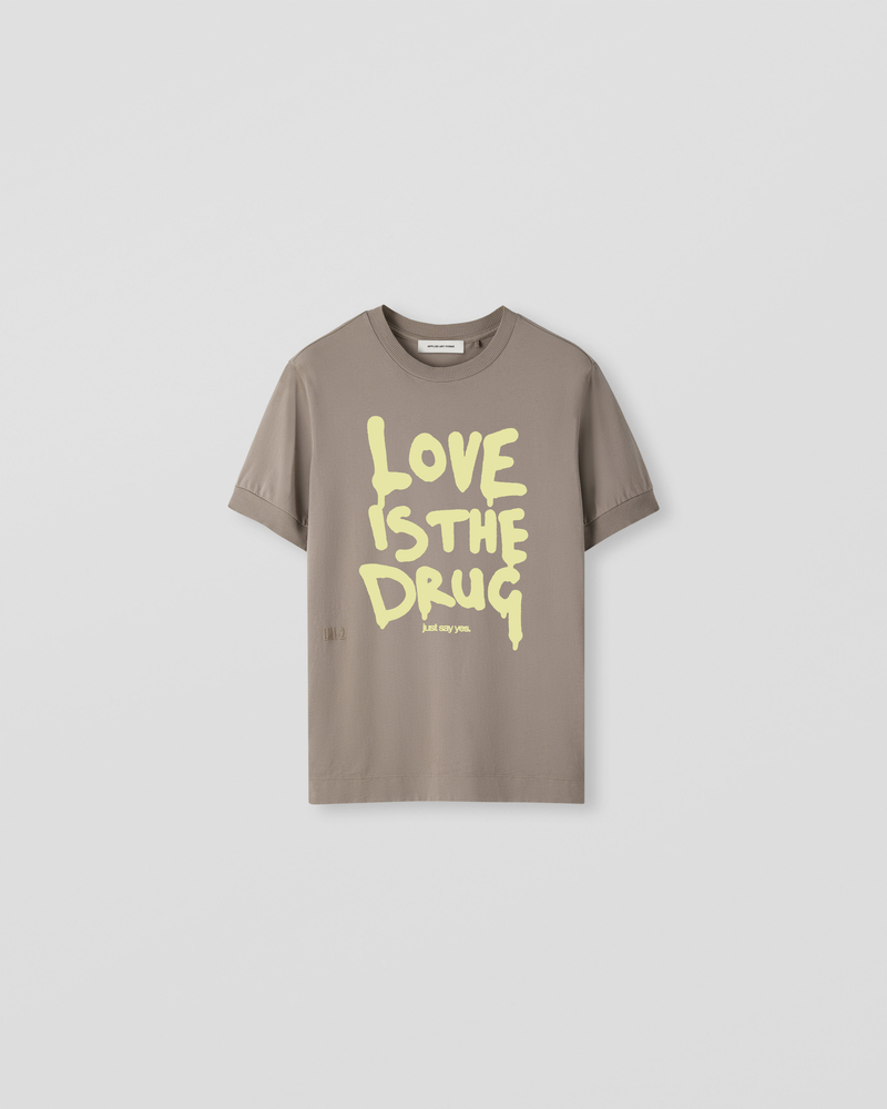 Image of LM1-2 Rib Detailed T-Shirt Dust Grey [Love is the Drug]