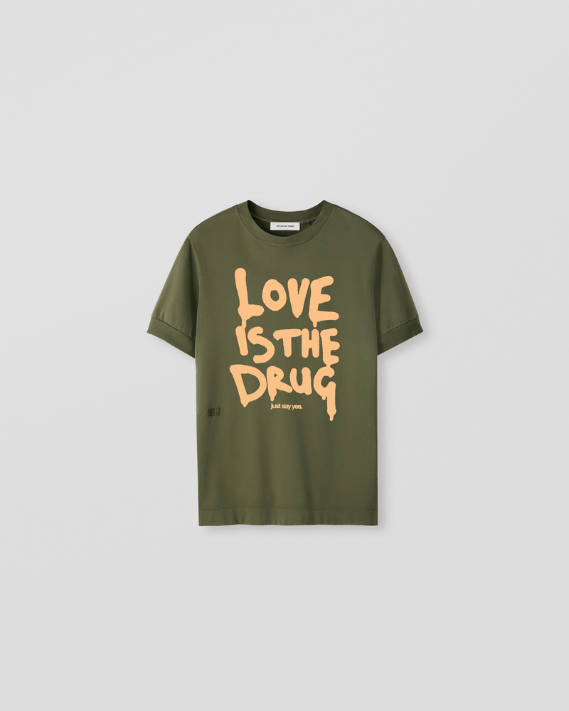 Image of LM1-2 Rib Detailed T-Shirt Surplus Green [Love is the Drug]