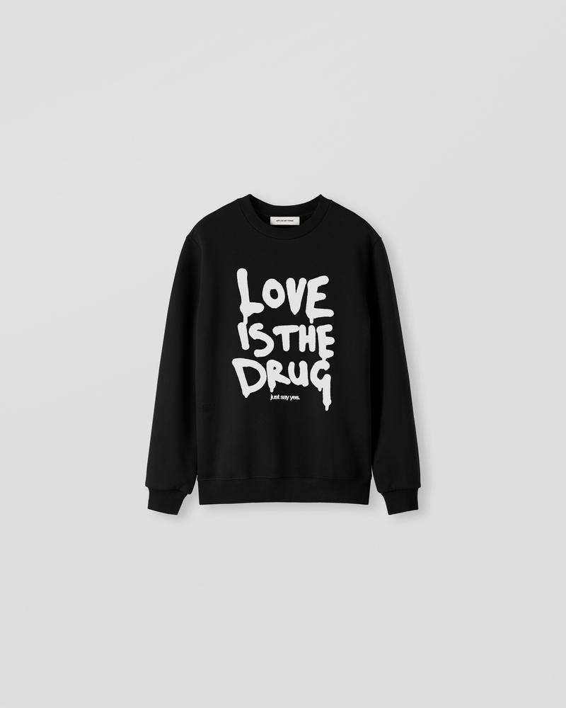 Image of NM1-1 Crewneck Sweater Black [Love is the Drug]