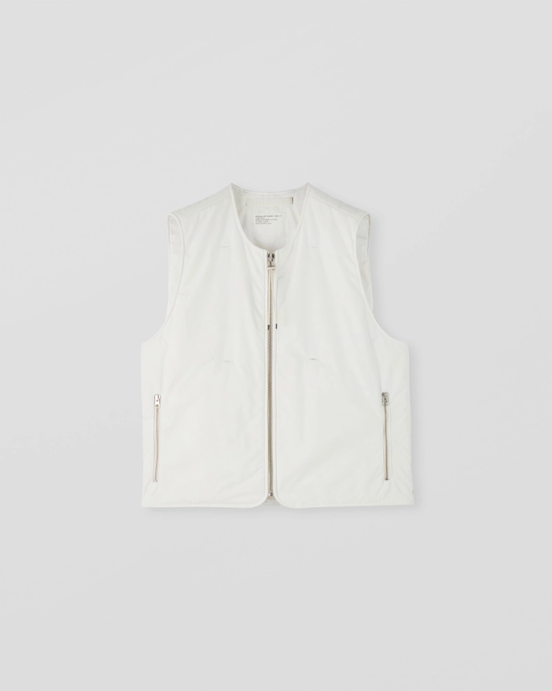 Image of AM2-1C Ventile Cotton Liner Vest Ecru