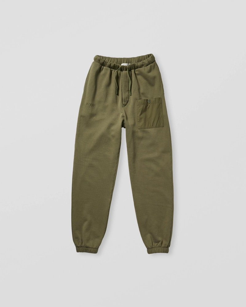 Image of NM3-1 French Terry Drawstring Pant - Military Green