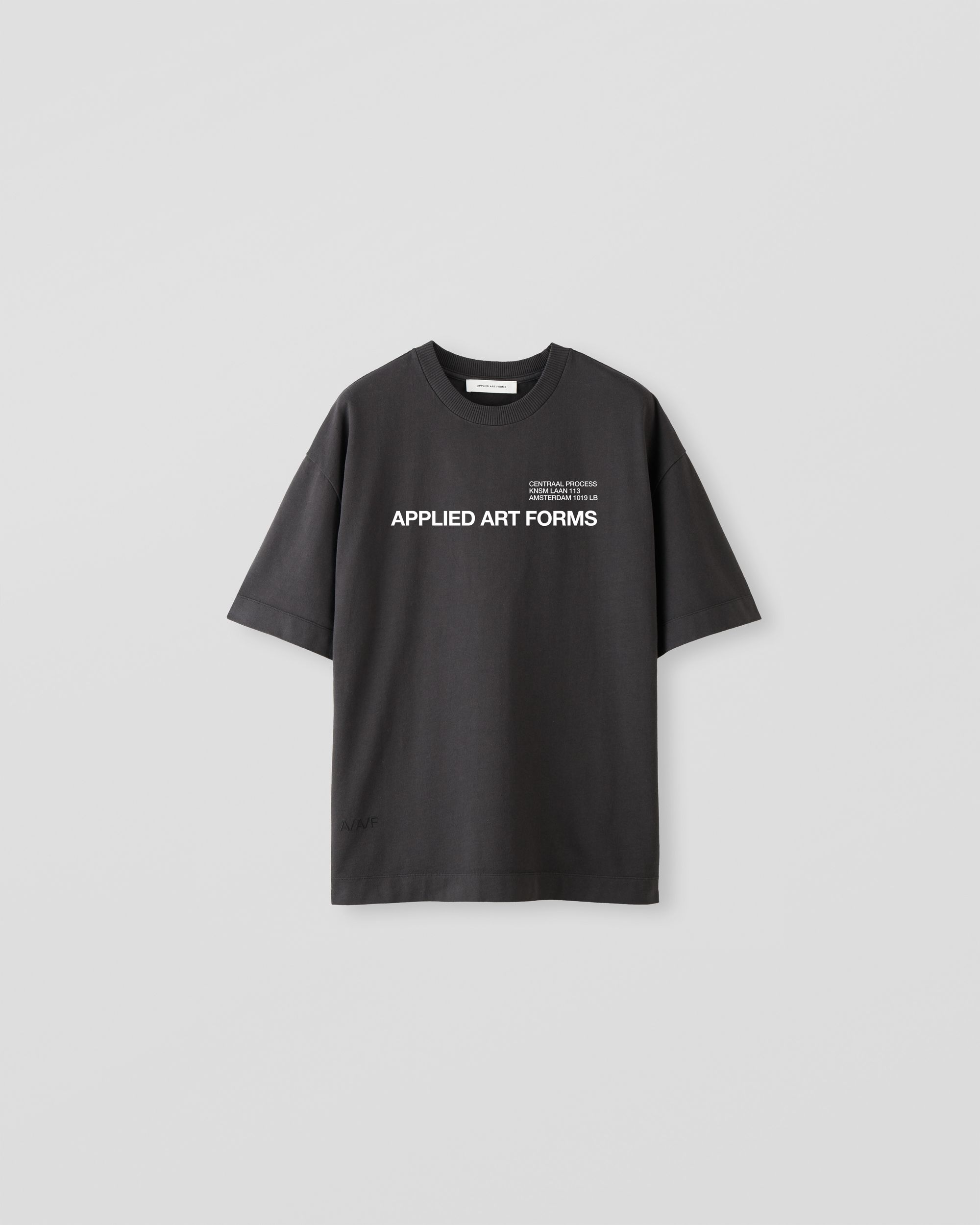 APPLIED ART FORMS LM1-1 T-shirt [Logo] Charcoal