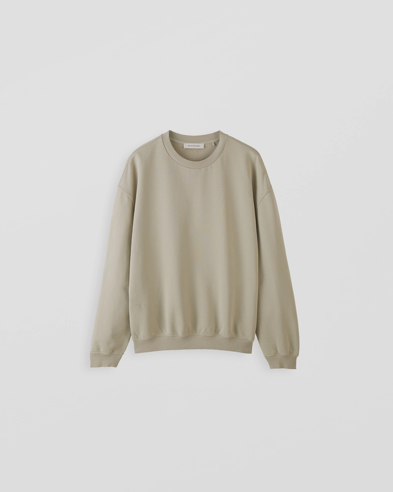 Image of NM1-2 Oversized Crewneck Sweater Soft Grey