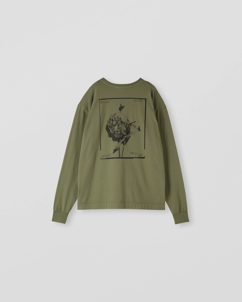 Image of LM2-1 Long Sleeve T-shirt - Dust Green [Bright Future]