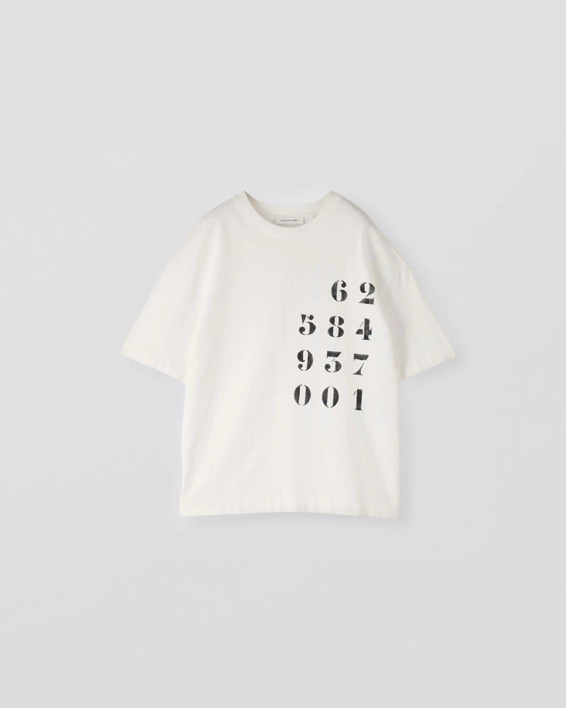 Image of LM1-4 Oversized T-shirt [Hand Stencilled Numerals]