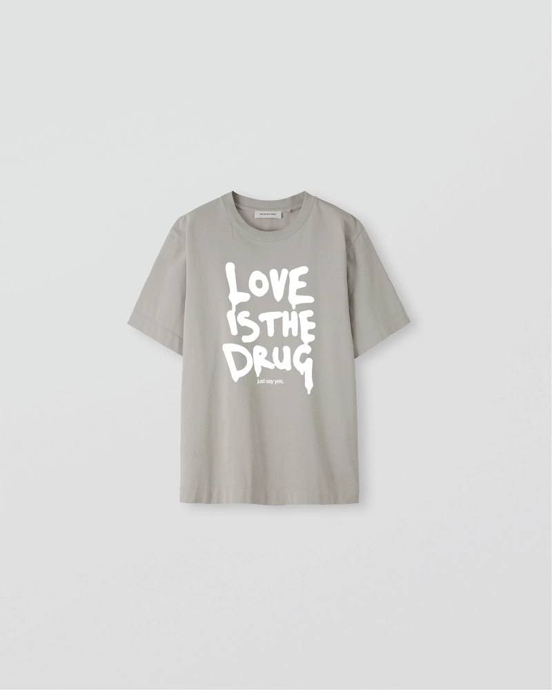 Image of LM1-1 Jersey T-Shirt Ghost Grey [LOVE IS THE DRUG]
