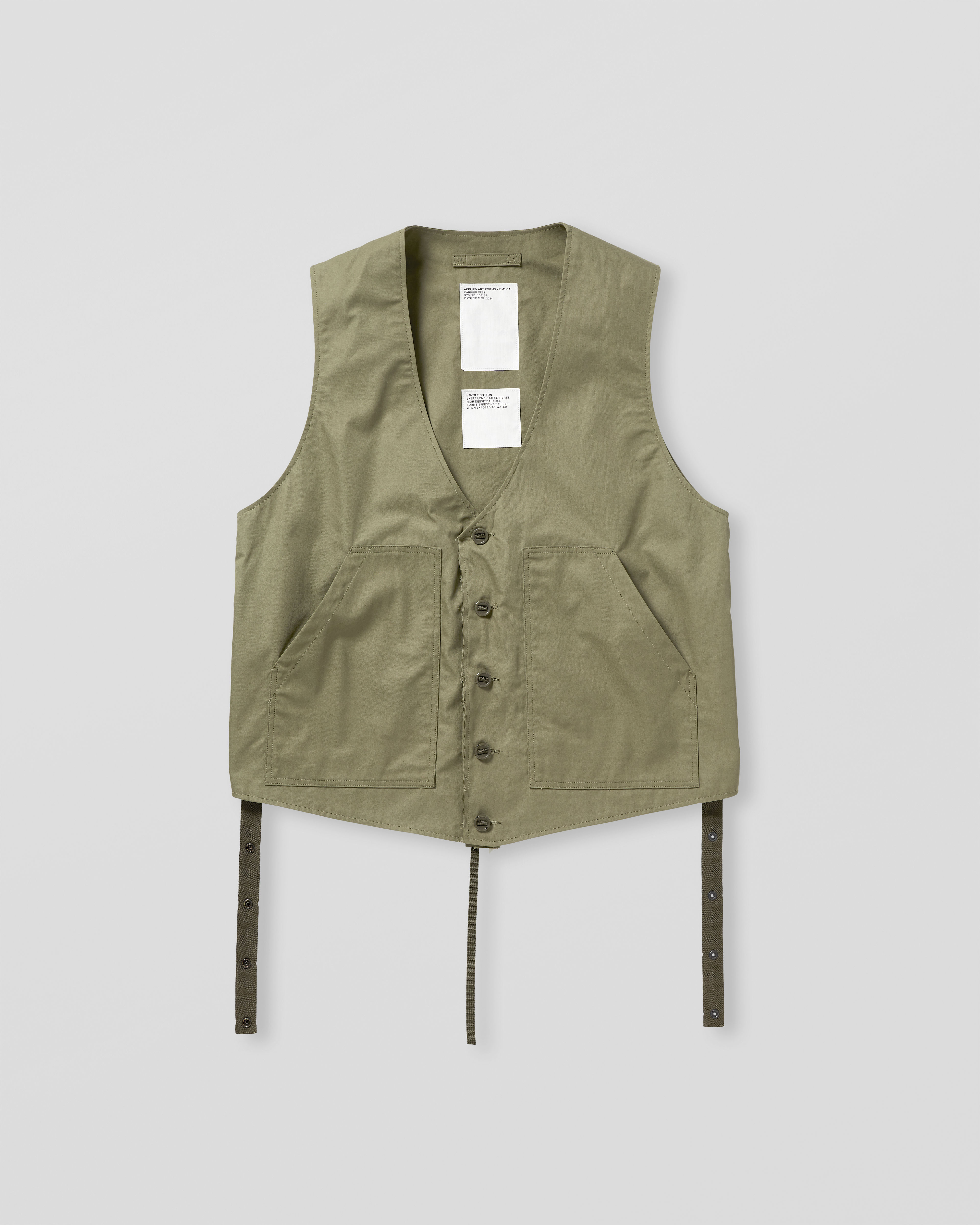 APPLIED ART FORMS BM1-11 Carrier Vest