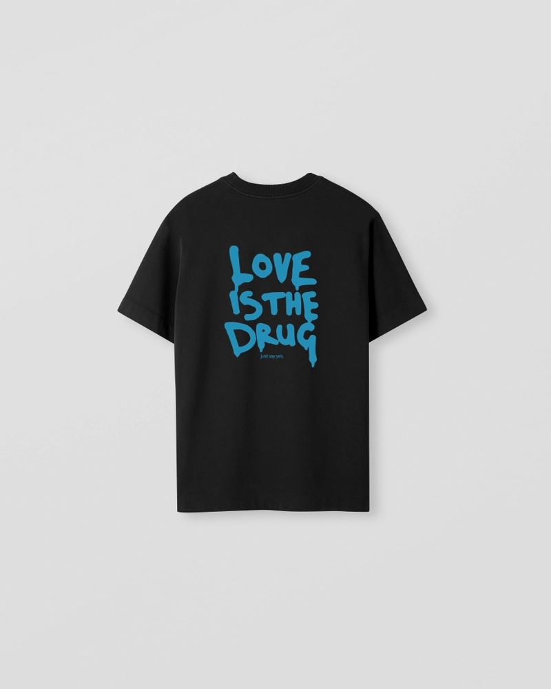 Image of LM1-1 T-Shirt [LOVE IS THE DRUG - BACK PRINT]